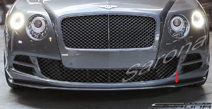 Custom Bentley GT  Coupe Front Add-on Lip (2011 - 2017) - $690.00 (Part #BT-009-FA)